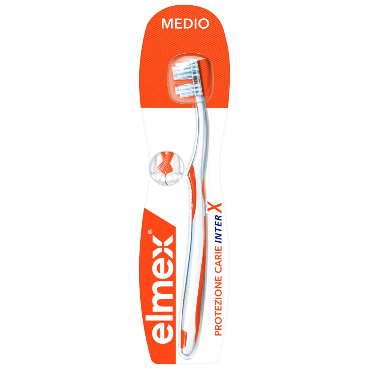 Elmex Inter X Protezione Carie Spazzolino Medio Setole a X