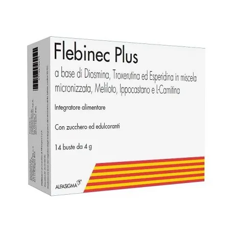 Flebinec Plus 14 Bustine 4 g Integratore per il Microcircolo