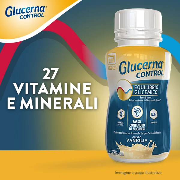 Glucerna Control Vaniglia 4 X 220 ml Senza Glutine
