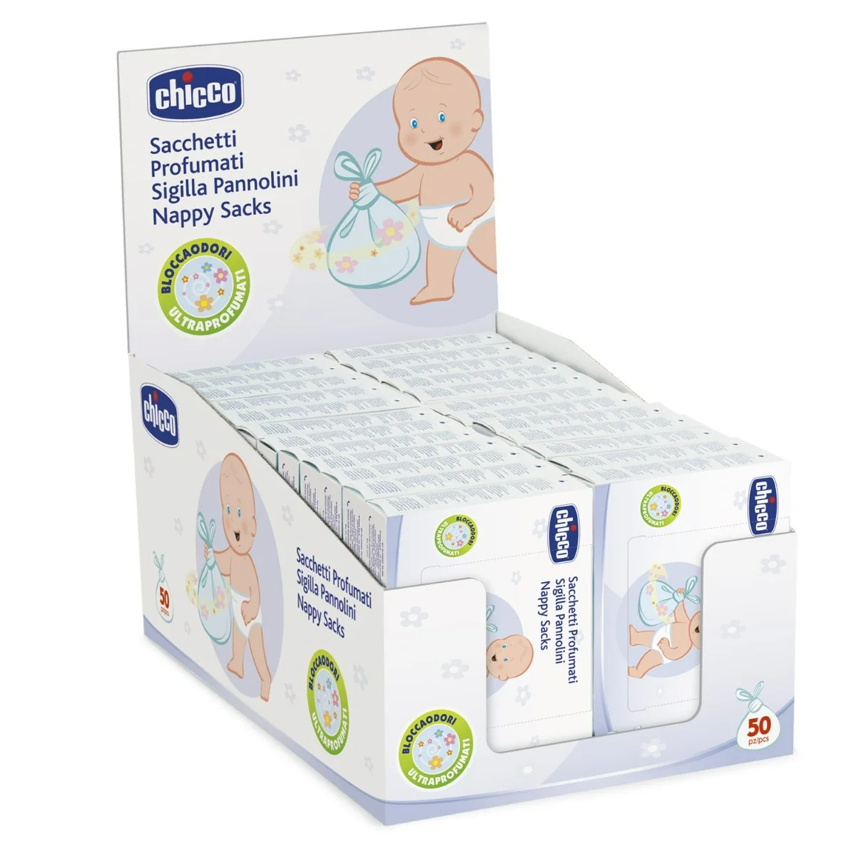 Chicco Sacchiccoetti Prof Pannolini 50 Buste