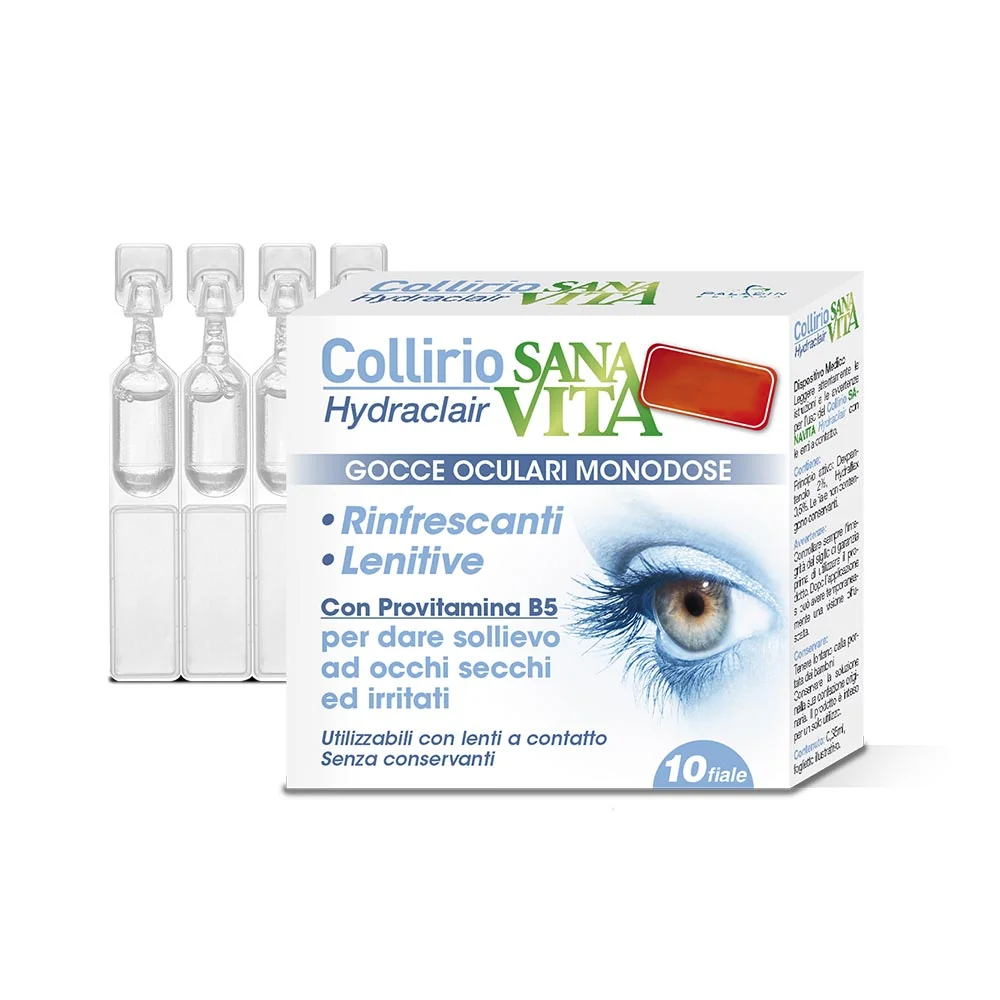 Sanavita Collirio Monodose 10 fiale da 0,35 Ml Azione Idratante
