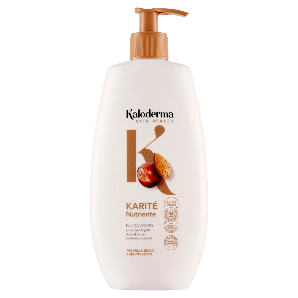 Kaloderma Crema Corpo al Burro di Karitè 400 ml Crema Corpo Nutriente per Pelli Secche e Irritate