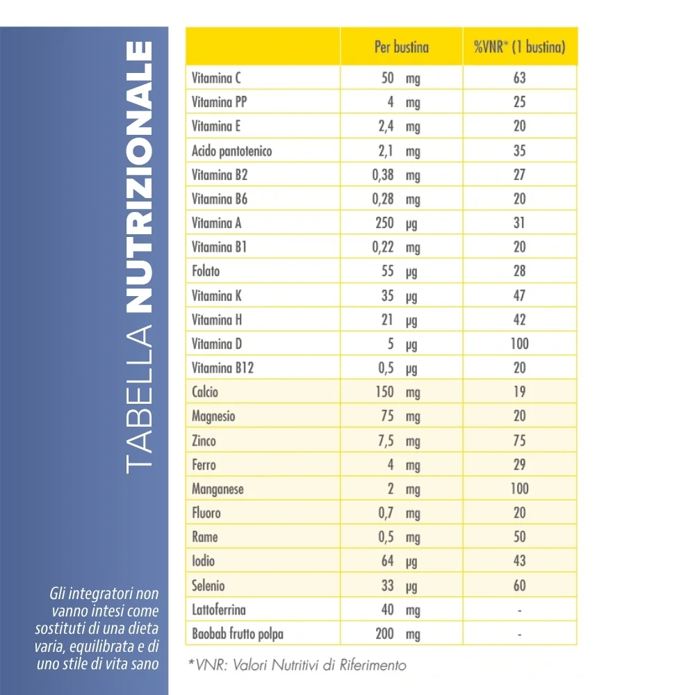 Vitformula Immuno 30 Stick da 2 G Sistema Immunitario