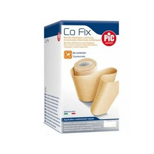 Pic Cofix Benda Elastica 12 cm x 5 m Sostegno in Caso di Lussazioni Tendiniti Stiramenti