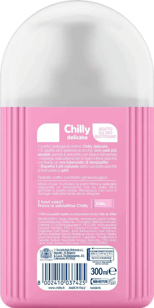 Chilly Detergente Delicato 300 ml Intimo addolcente