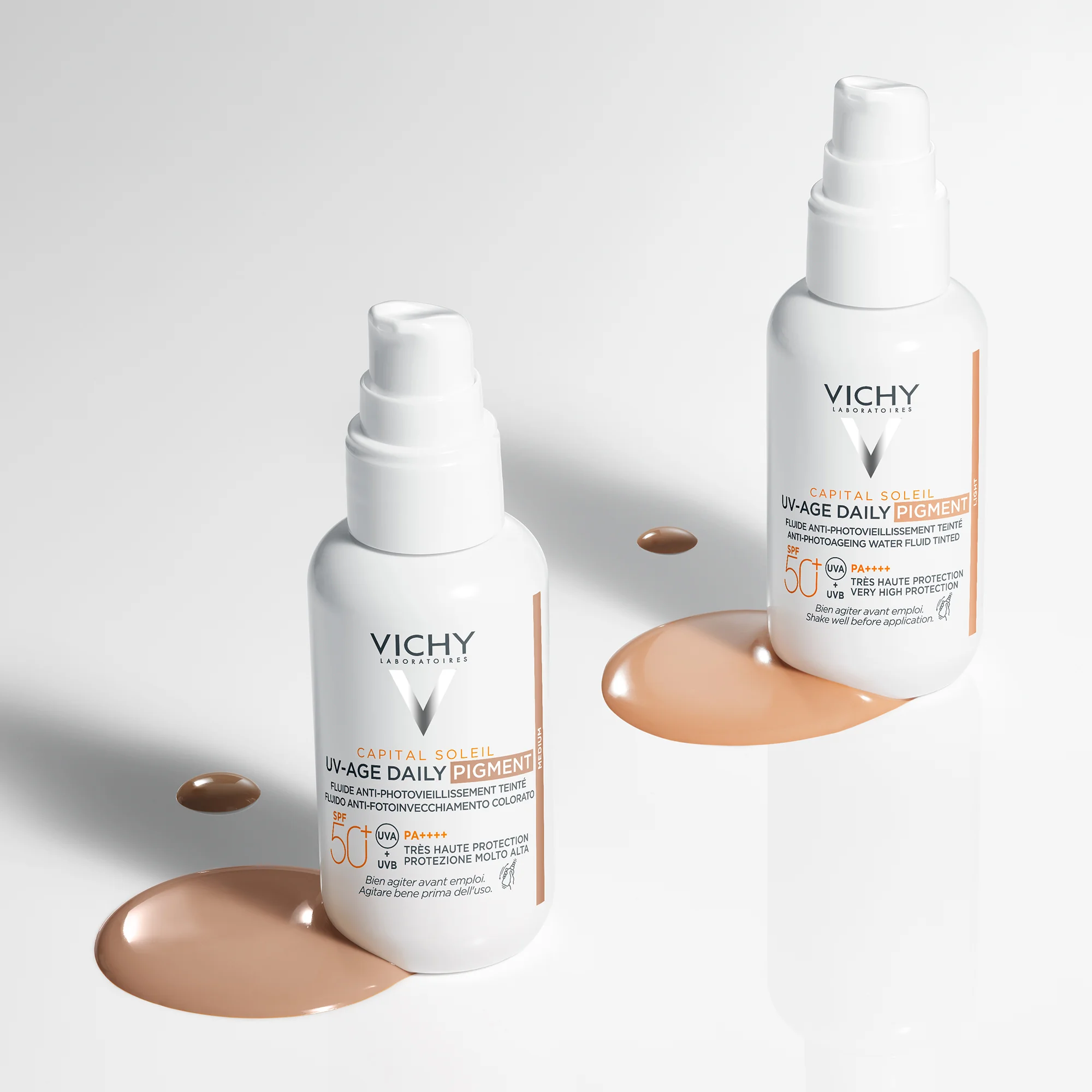 Vichy Capital Soleil Uv-Age Tinted SPF 50+ 40 Ml Fluido Anti Foto-Invecchiamento