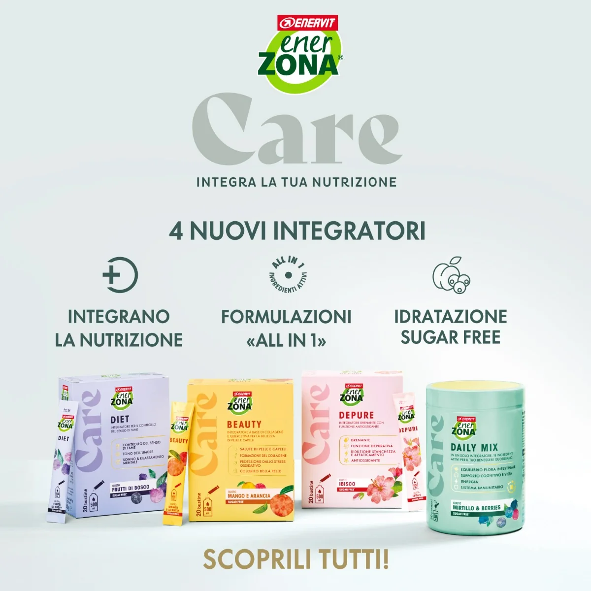 Enerzona Care Beauty Mango e Arancia 20 Bustine Benessere Pelle e Capelli
