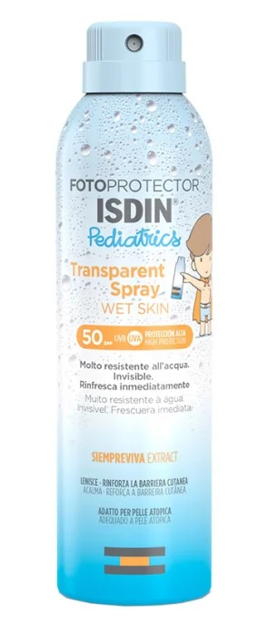 Fotoprotector ISDIN Spray Trasparente SPF 50 Protezione Bambini 250 ml