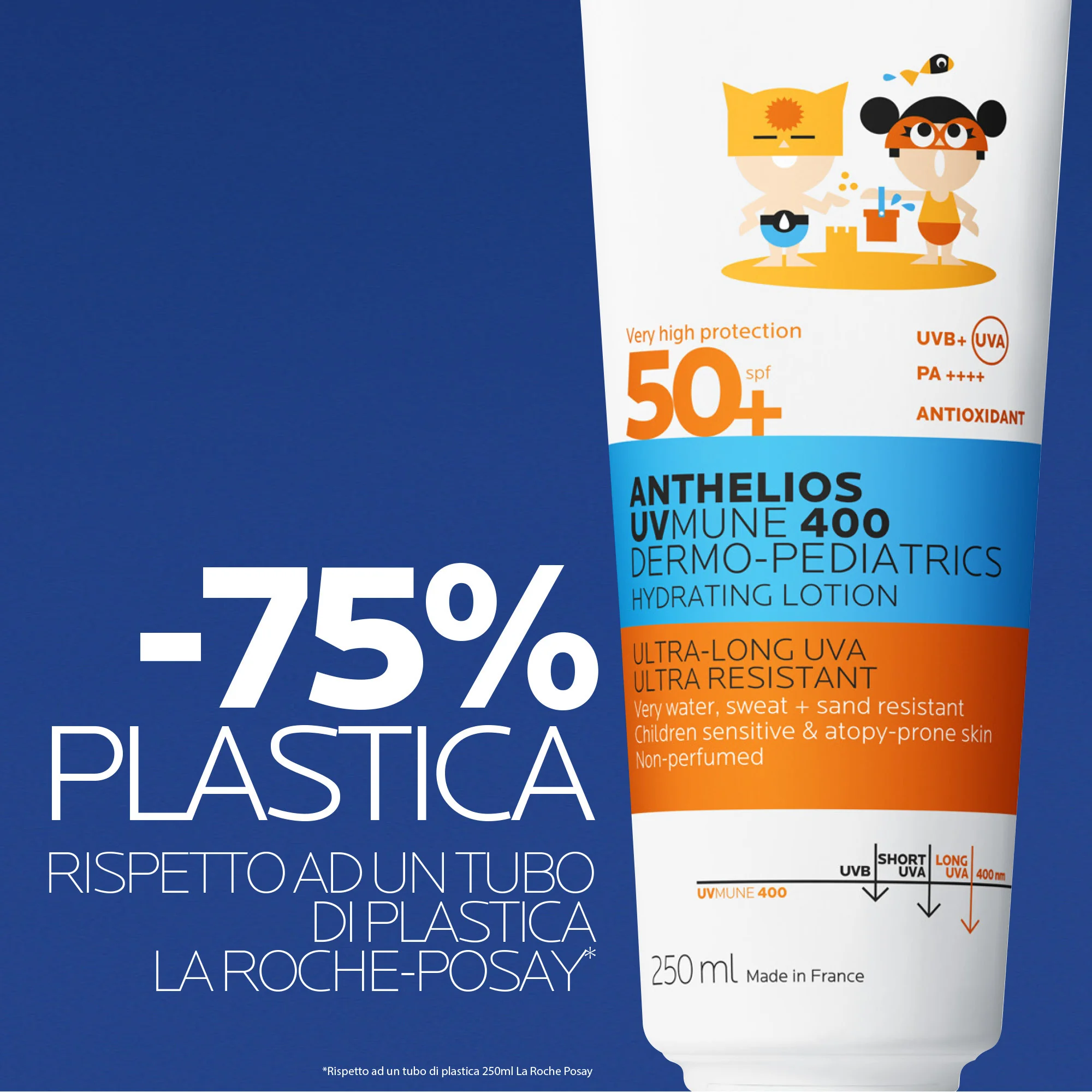 La Roche Posay Anthelios Latte Uvmune Bambini Spf50+ 250 ml Latte solare protettivo