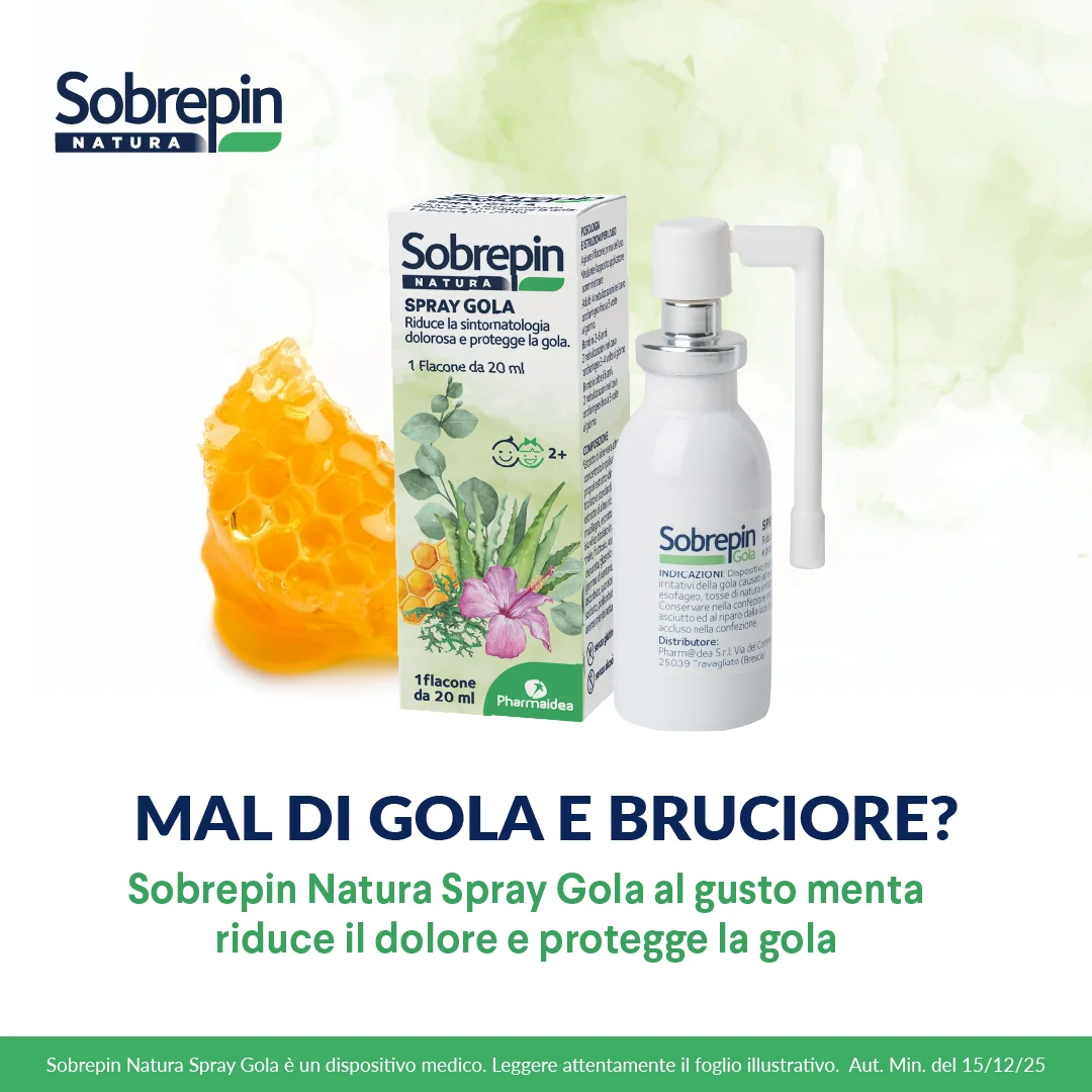 Sobrepin Natura Gola Spray 20Ml Senza Glutine
