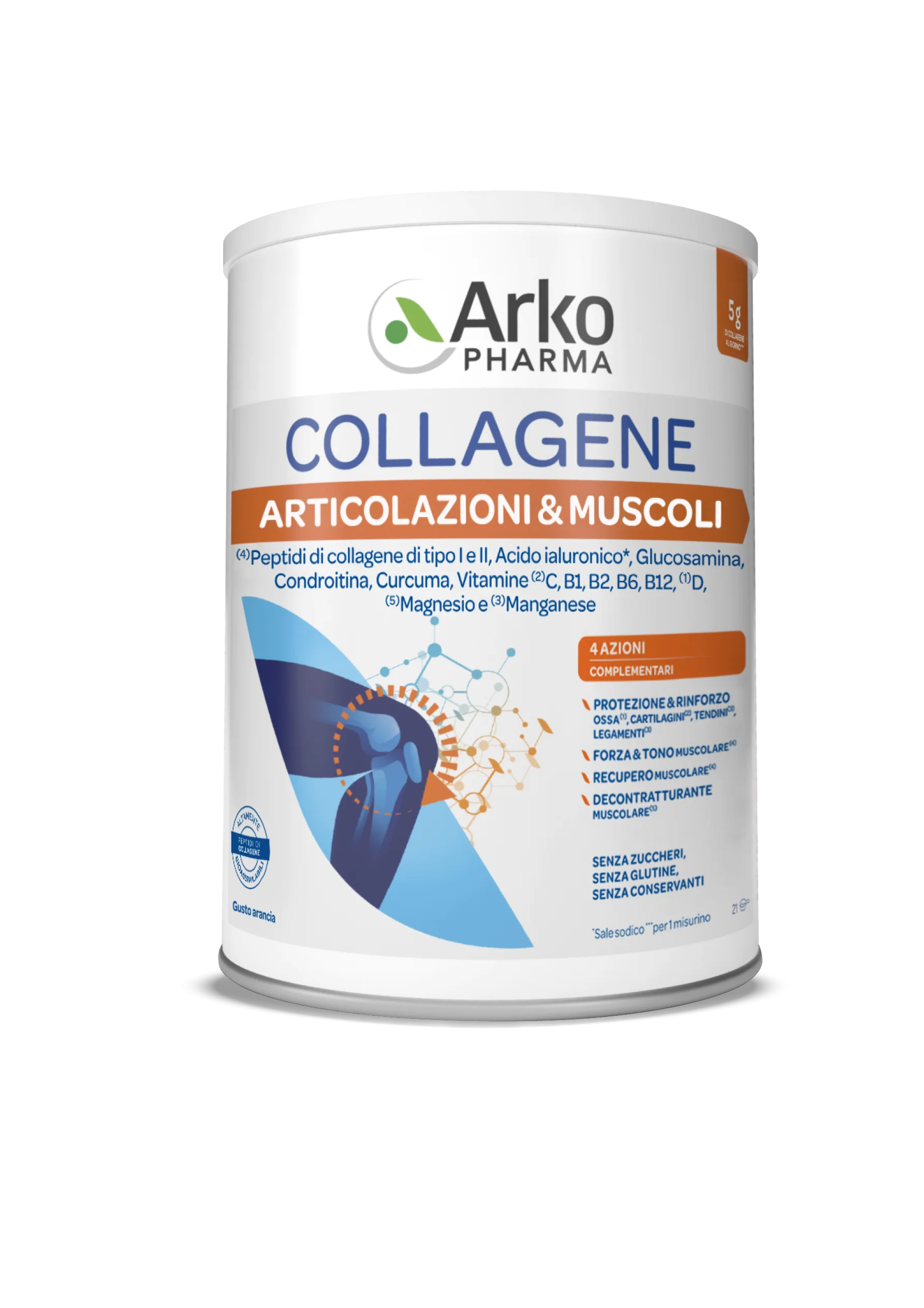 Arkopharma Collagene Articolazioni & Muscoli 260 g Protezione e Rinforzo