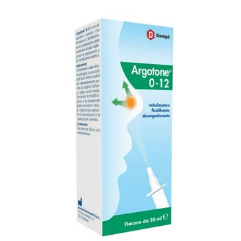 Argotone 0-12 Spray Nasale 20 ml Nebulizzatore fluidificante decongestionante
