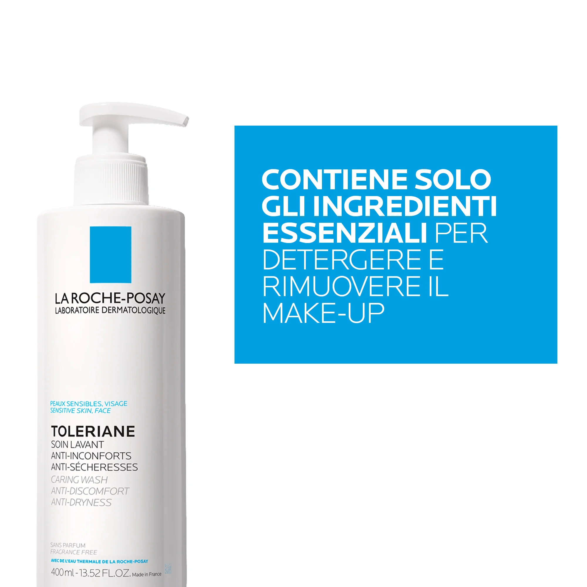 La Roche Posay Toleriane Crema Detergente 400 Ml Struccante ad uso quotidiano
