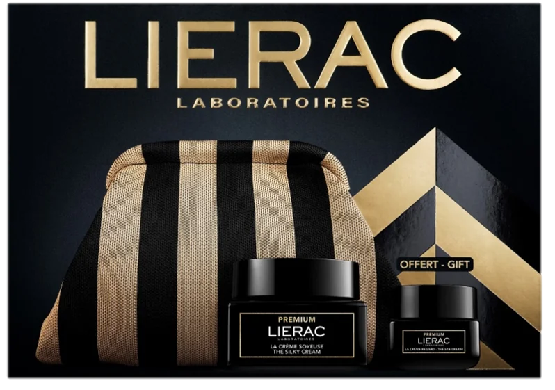 Lierac Set Natale Premium Soyeuse Crème Soyeuse 50ml + Crema Occhi 20ml + Trousse