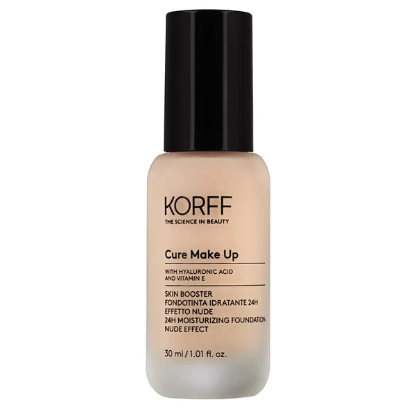 Korff Fondotinta Idratante 24H Effetto Nude Colore 04 30 ml Fluido dalla texture sottile