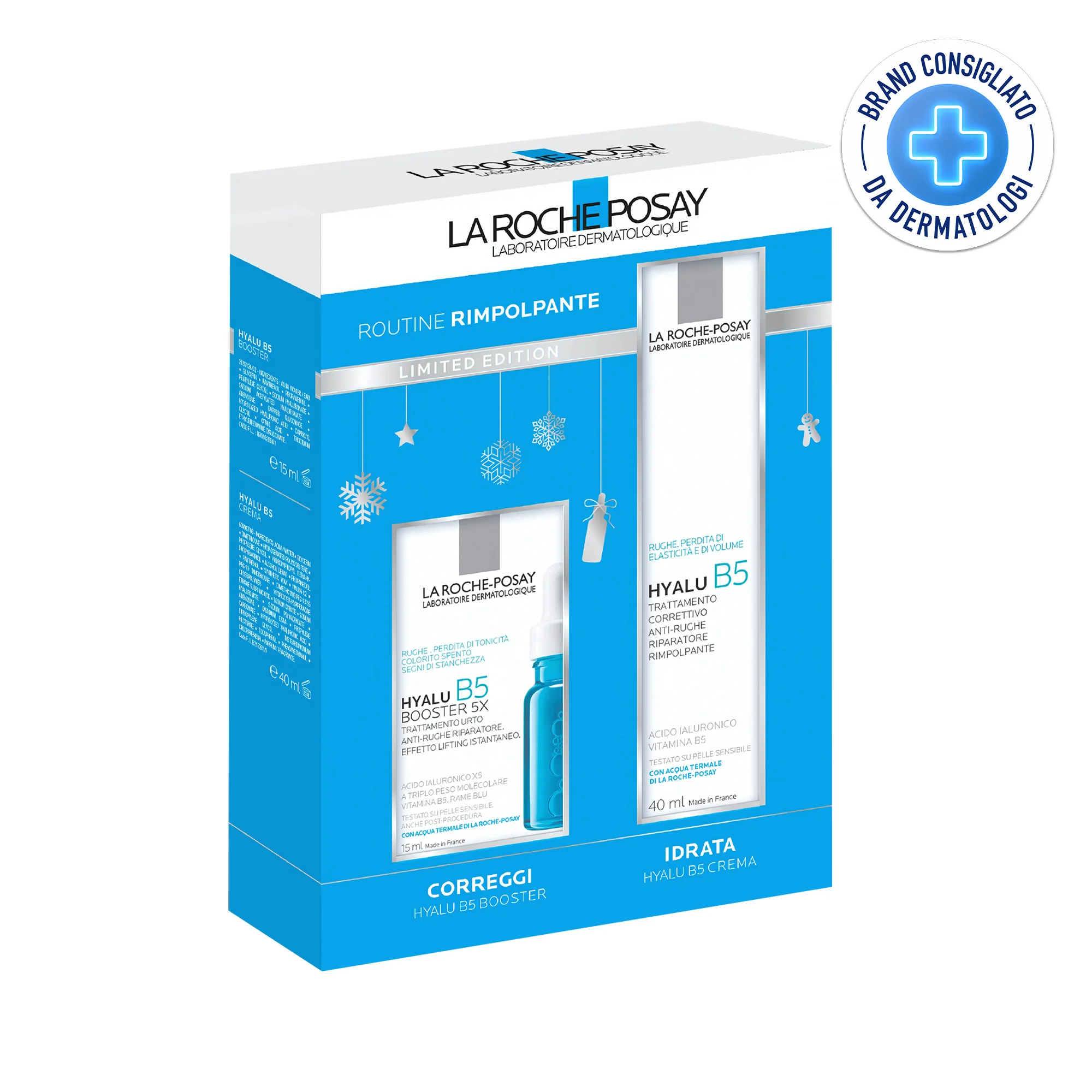 Cofanetto La Roche Posay Hyalu B5 Booster 15 ml + Hyalu B5 Crema 40 ml Idratante e rimpolpante