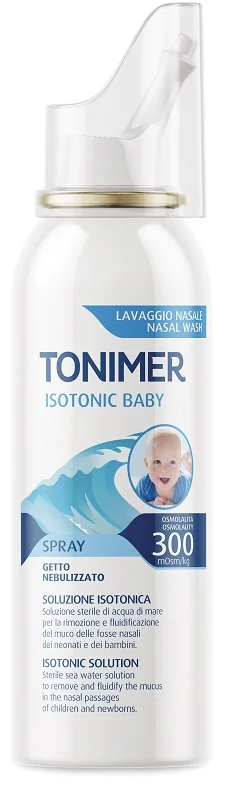 Tonimer Isotonic 300 Baby Spray 100 ml Igiene Quotidiana del Naso di Neonati e Bambini