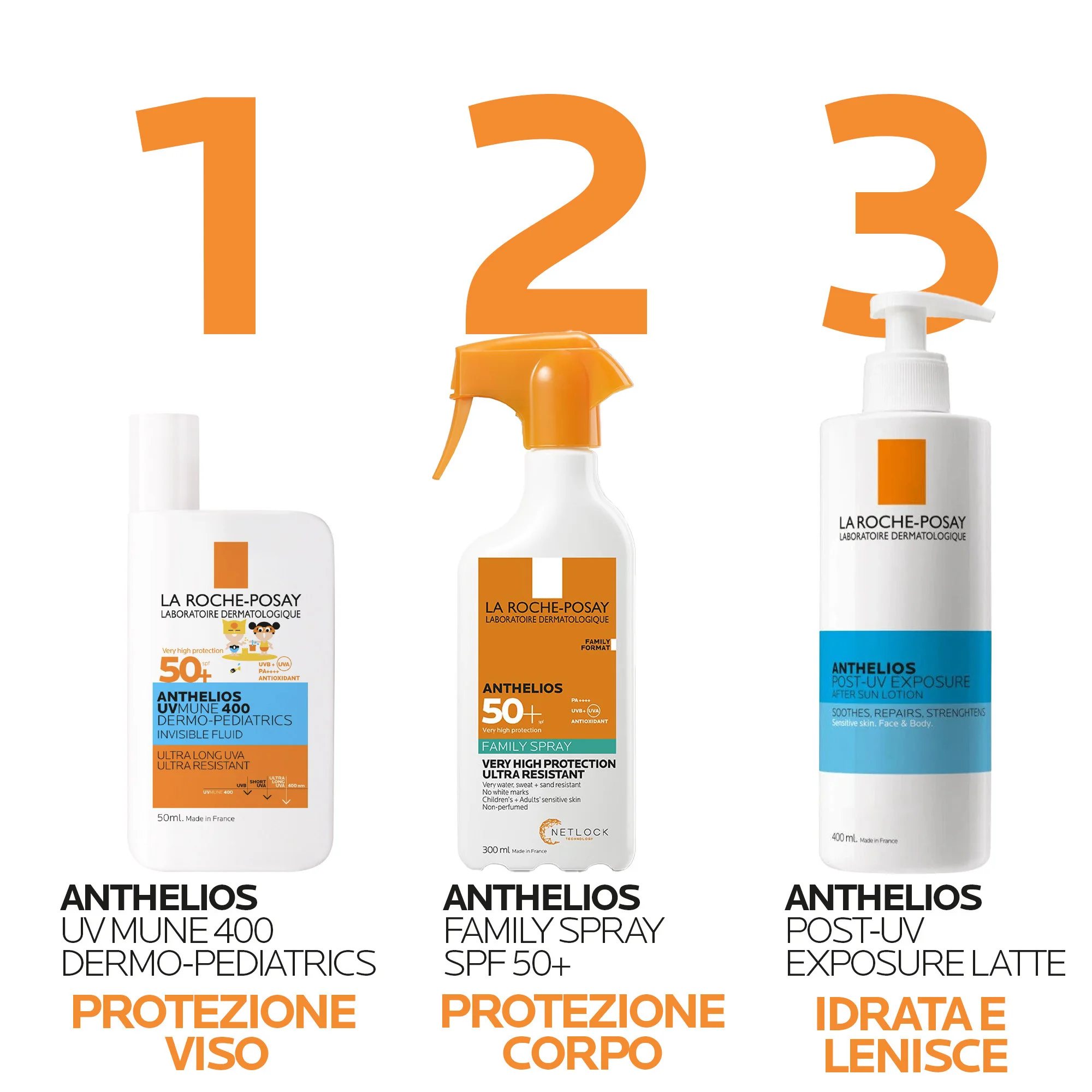 La Roche Posay Anthelios Family Spray SPF50+, 300 Ml Protezione solare elevata