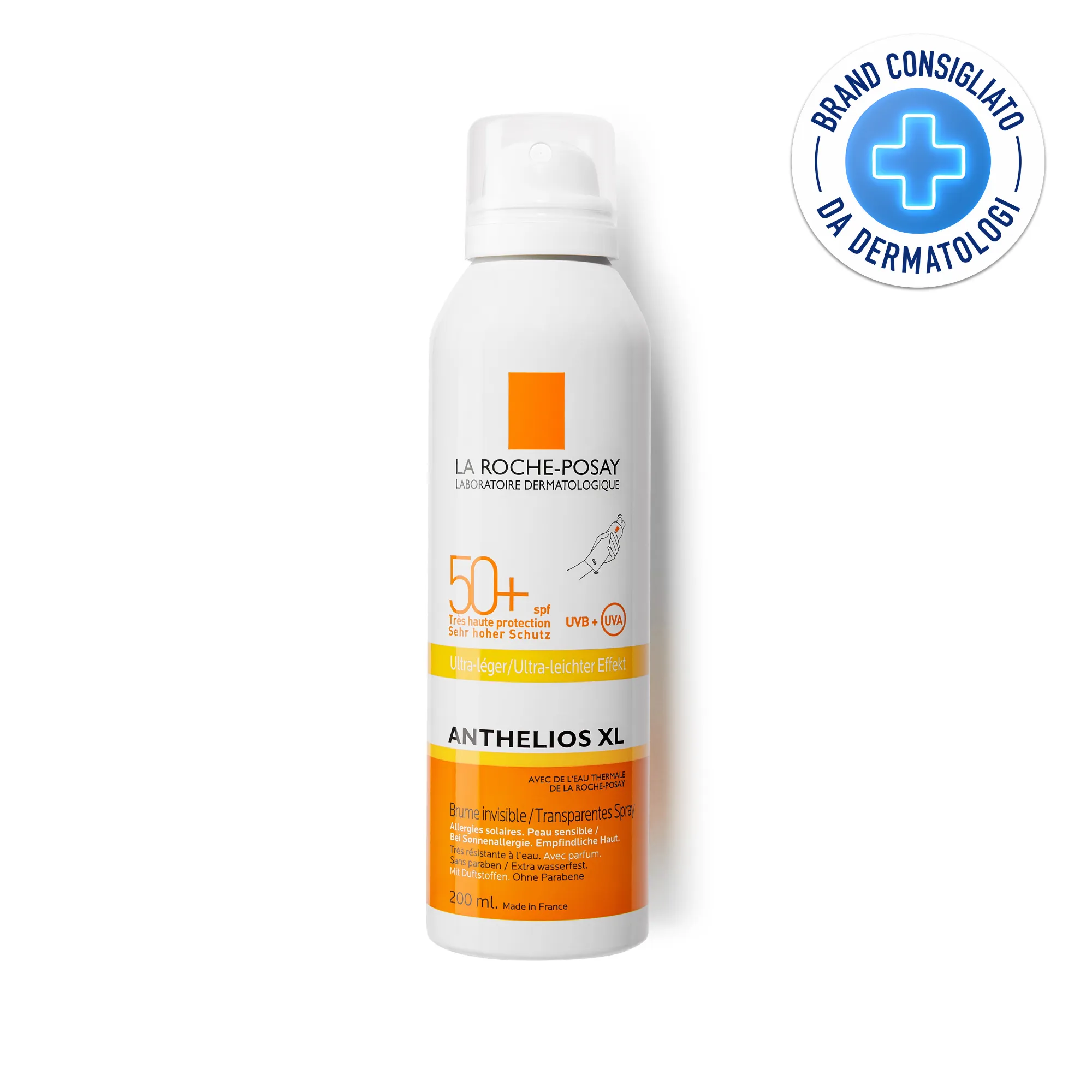 La Roche Posay Anthelios Spray Corpo Protettivo SPF50+,200 Ml Protezione invisibile