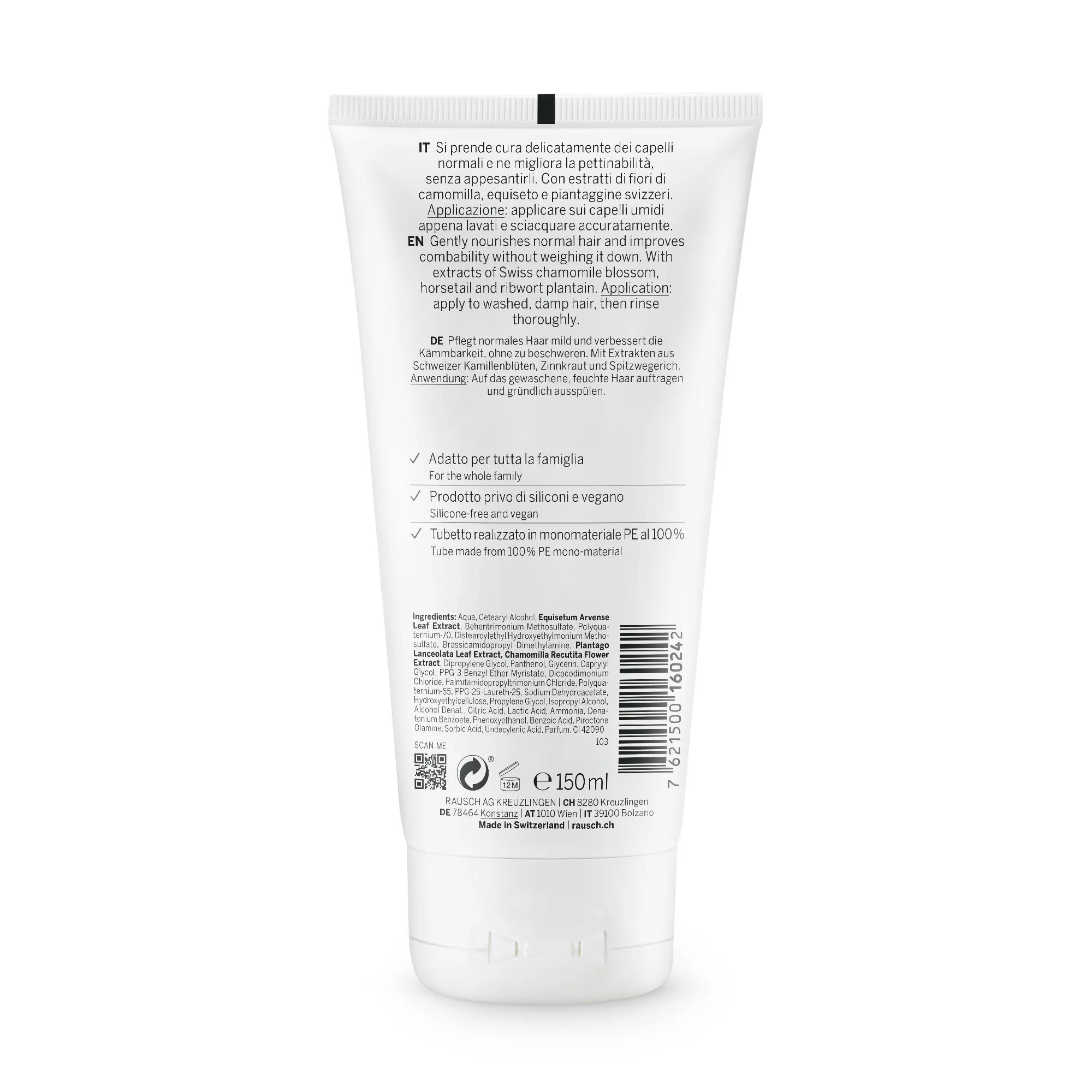 Rausch Balsamo Trattante Alle Erbe Svizzere 150 Ml