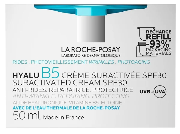 Hyalu B5 Crema Spf30 50 Ml Formato Ricarica Crema anti-Rughe Riparatrice con SPF