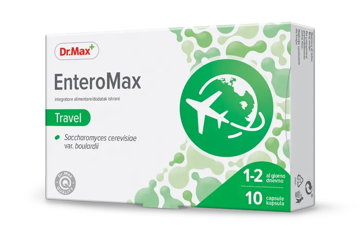 EnteroMax Travel 10 Capsule Per il Benessere Intestinale