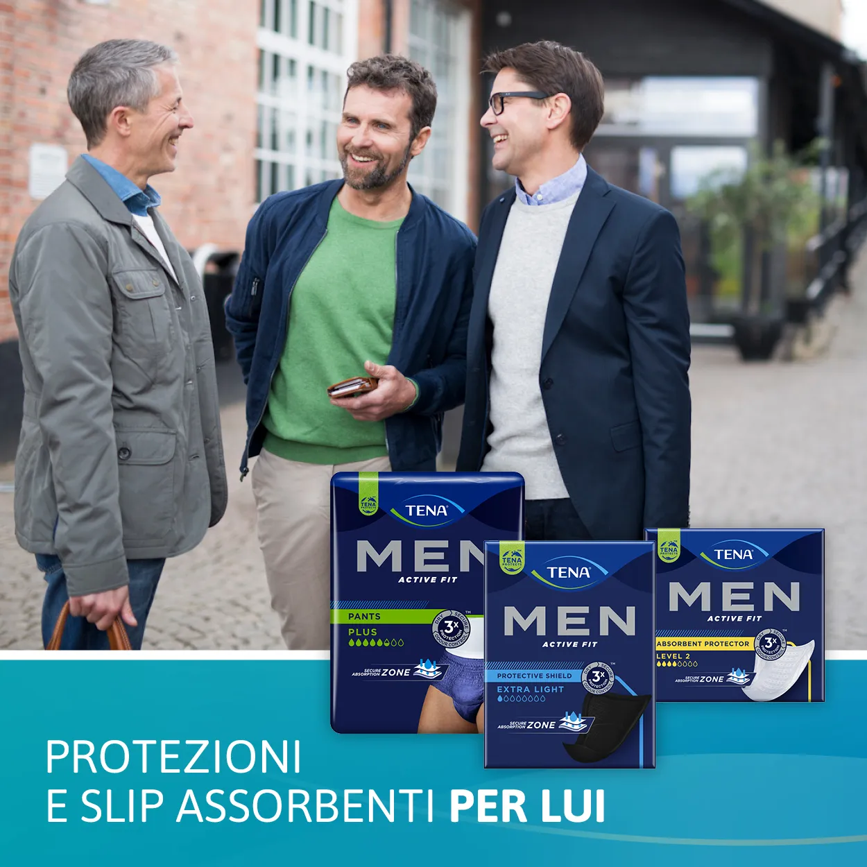 Pants per Uomo Monouso Blu Tena Men Active Fit - sconto 21%