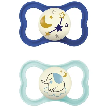 Mam Air Night Succhietto 16+ Mesi Silicone Doppio Maschio Si illumina di notte
