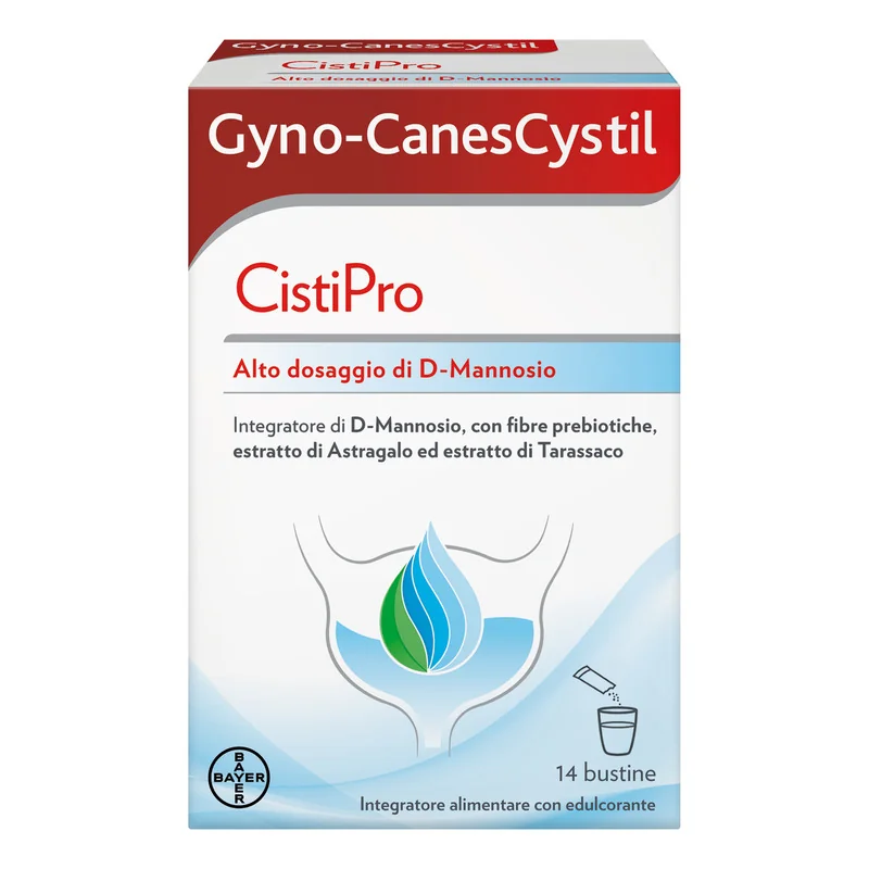 Gyno-CanesCystil Integratore con D-Mannosio 14 Bustine Benessere Vie Urinarie