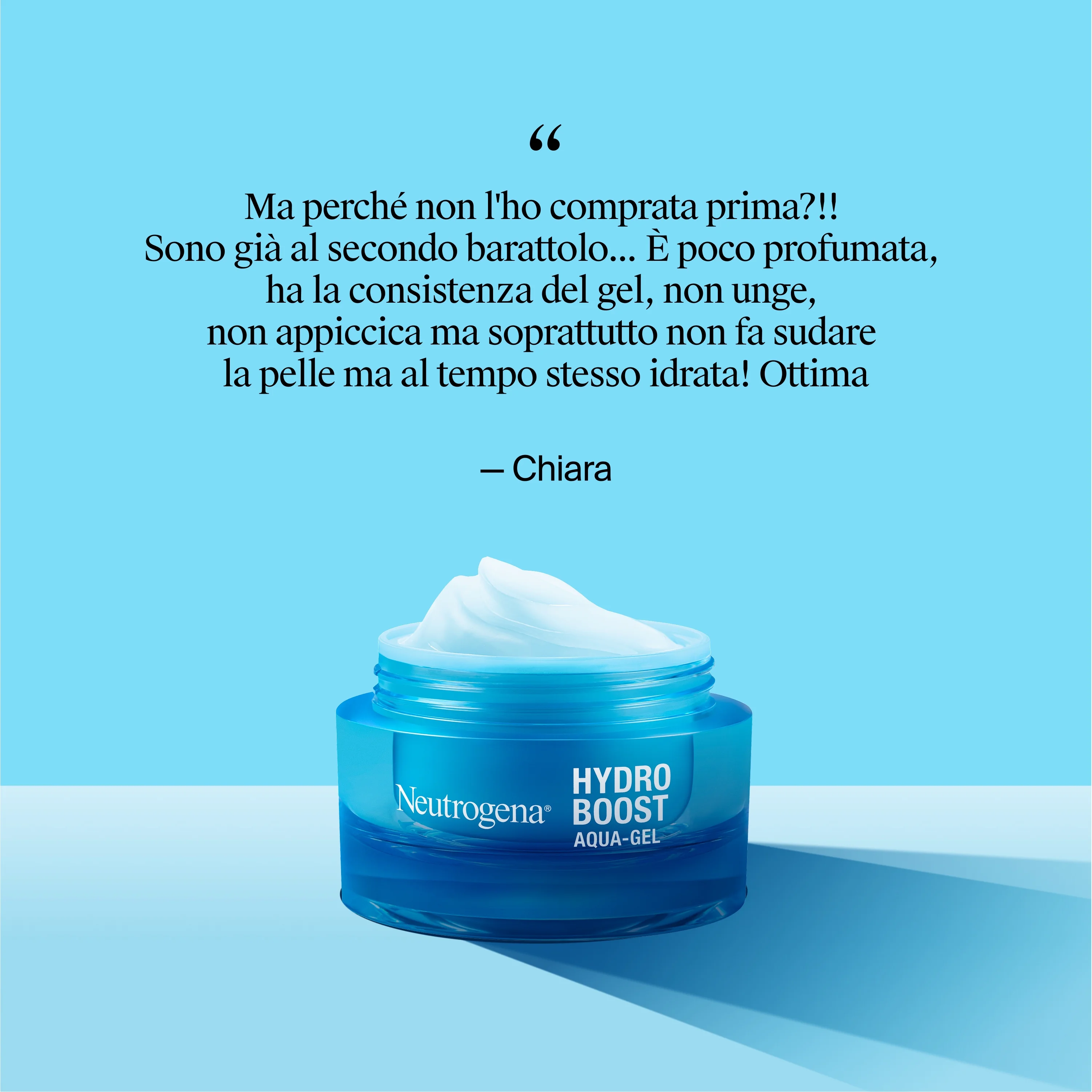Neutrogena Hydro Boost Acqua Gel 50 ml Crema Idratante Viso con Acido Ialuronico per Pelle Mista