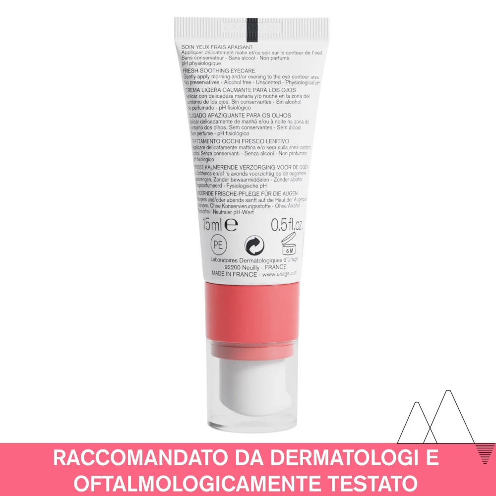 Uriage Tolederm Control Trattamento Lenitivo Contorno Occhi 15 ml Trattamento Lenitivo