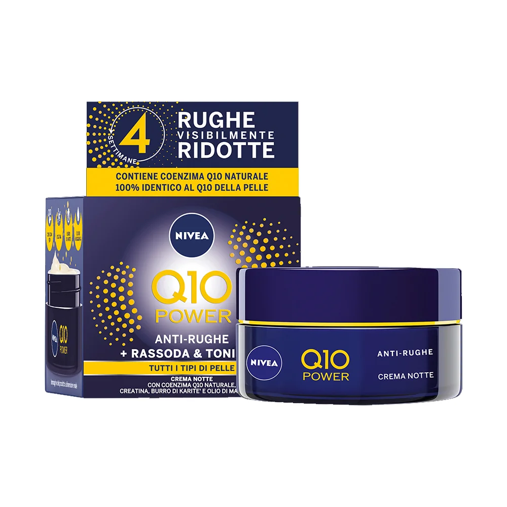 Nivea Q10 Power Crema Notte Viso Rimpolpante Azione Rigenerante