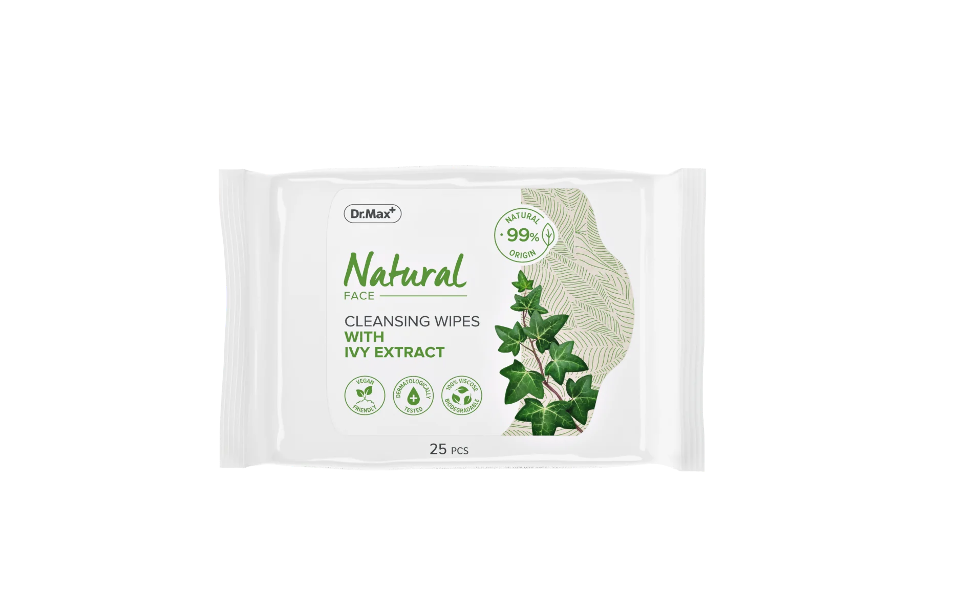Natural Salviette Struccanti 25 Pezzi Per Tutti i Tipi di Pelle