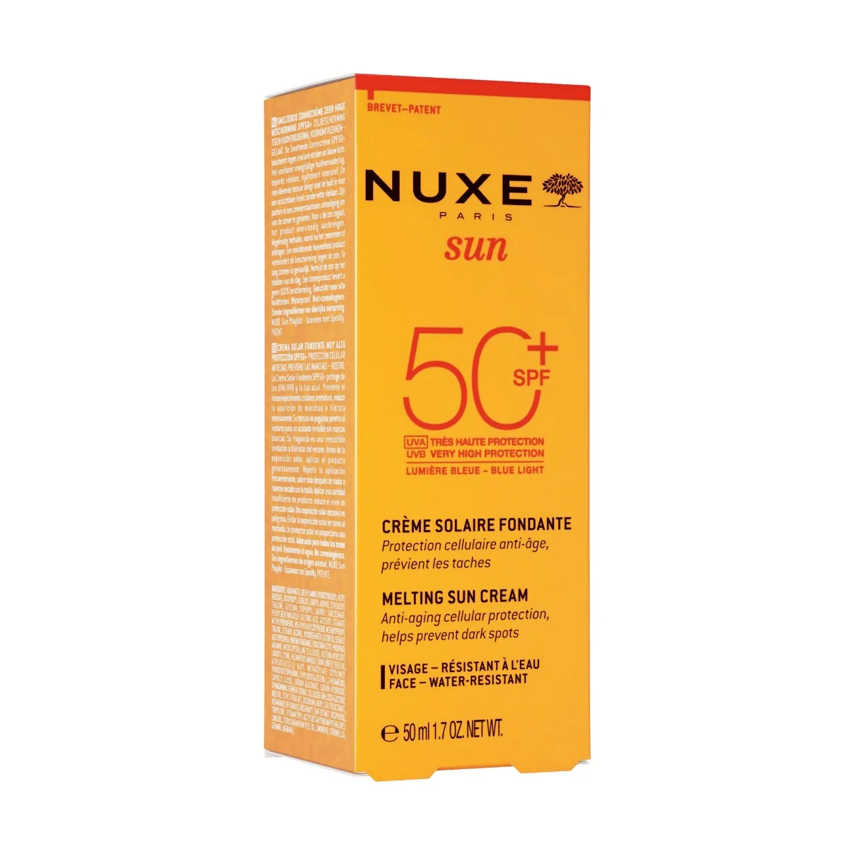 Nuxe Sun Crema Solare Anti-Eta' Viso Spf50+ 50 Ml Previene il Fotoinvecchiamento