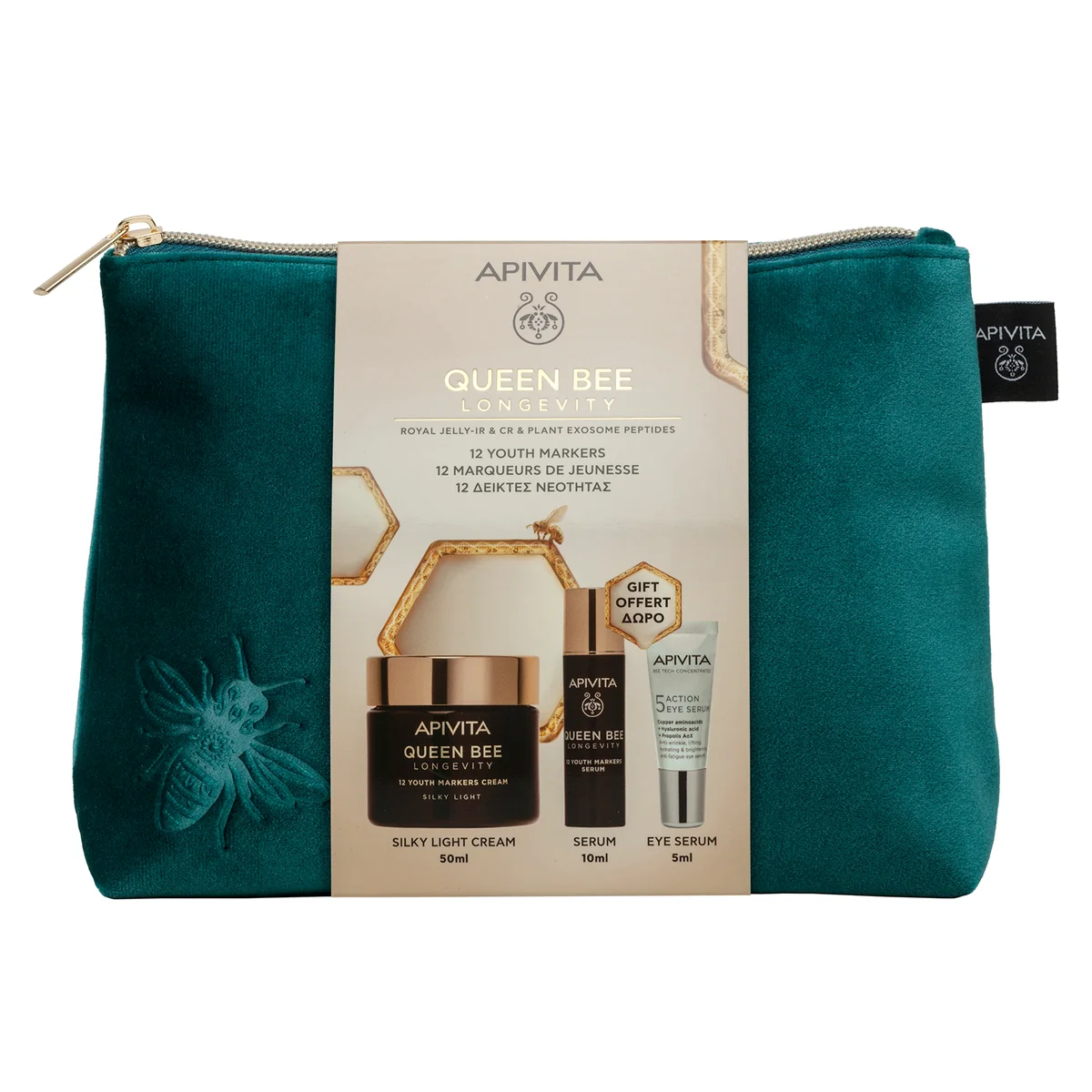 Apivita Pro Xm Queen Bee Light Crema Routine 3 Pezzi