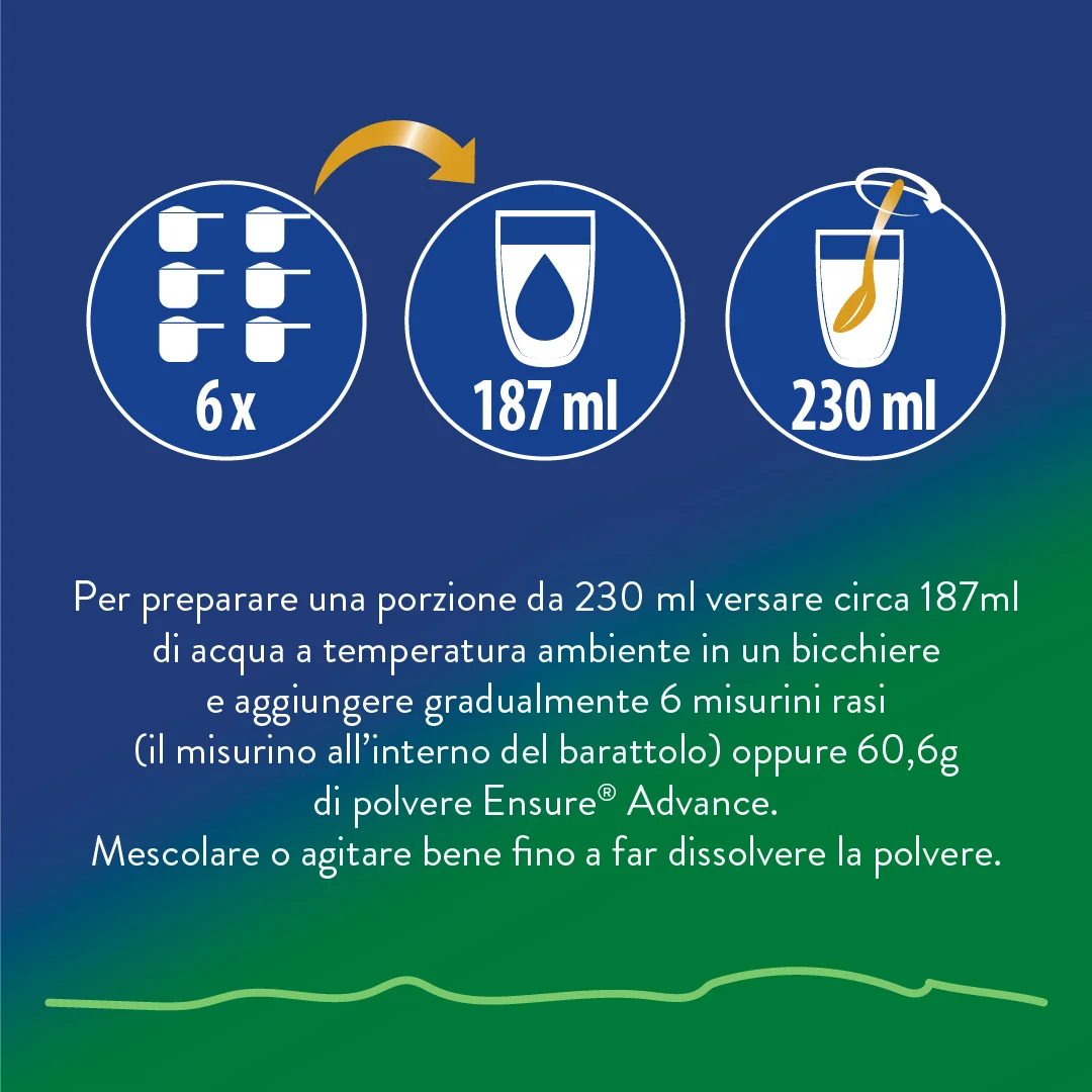 Ensure Advance Base Vegetale 400 g Gusto Mandorla Integratore Alimentare Con Proteine Vegetali