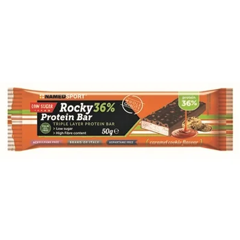 Rocky 36% Prot Bar Caramel 50 g Ridotto Contenuto di Zuccheri