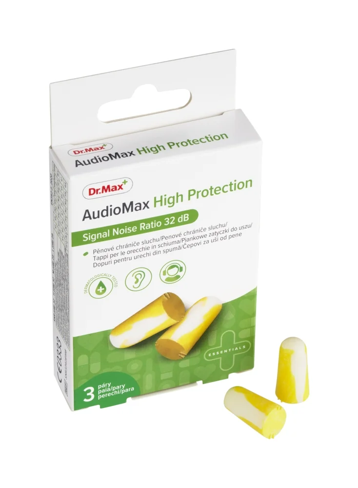 Dr. Max Tappi Auricolari 3 Pezzi Tappi per Orecchie Anti-rumore