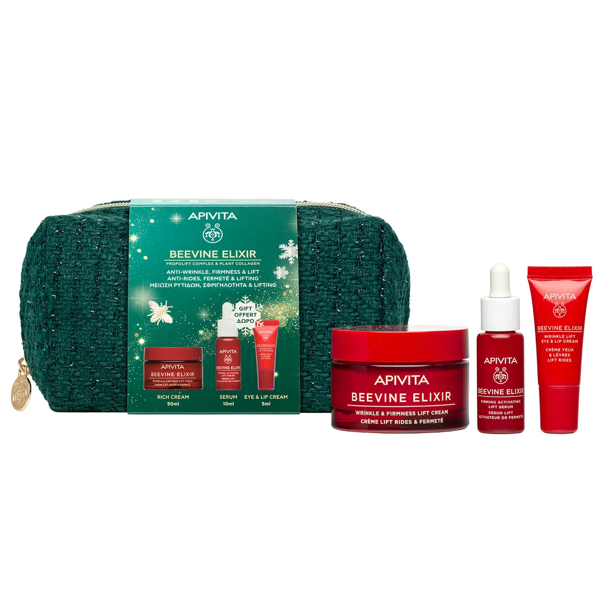Apivita Pro Xm Beevine Elixir Rich Crema Routine 3 Pezzi