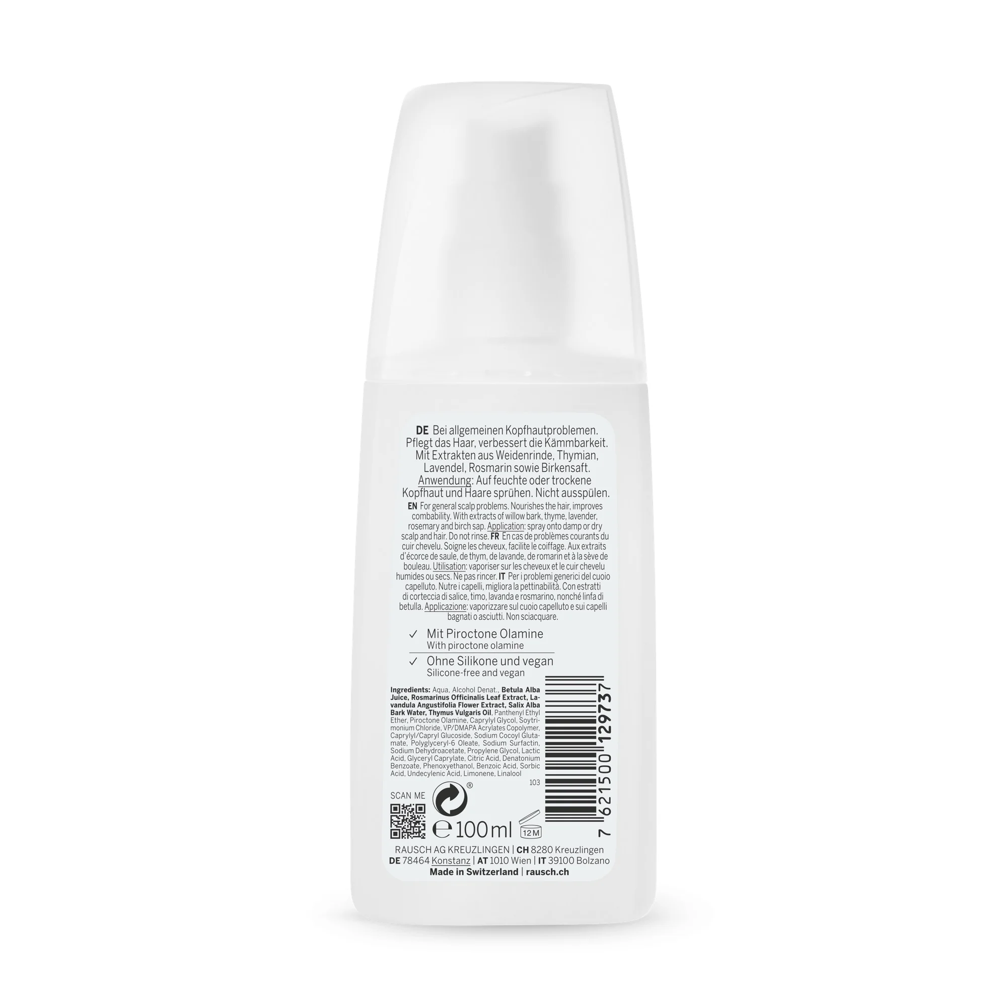 Rausch Spray Speciale Alla Corteccia Di Salice 100 Ml