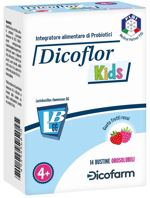 Dicoflor Kids Integratore Fermenti Lattici 14 Bustine Orosolubili