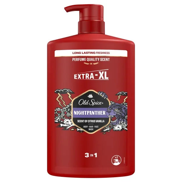 Old Spice Shower Gel&Shampoo Night Panther 1L Per capelli viso corpo