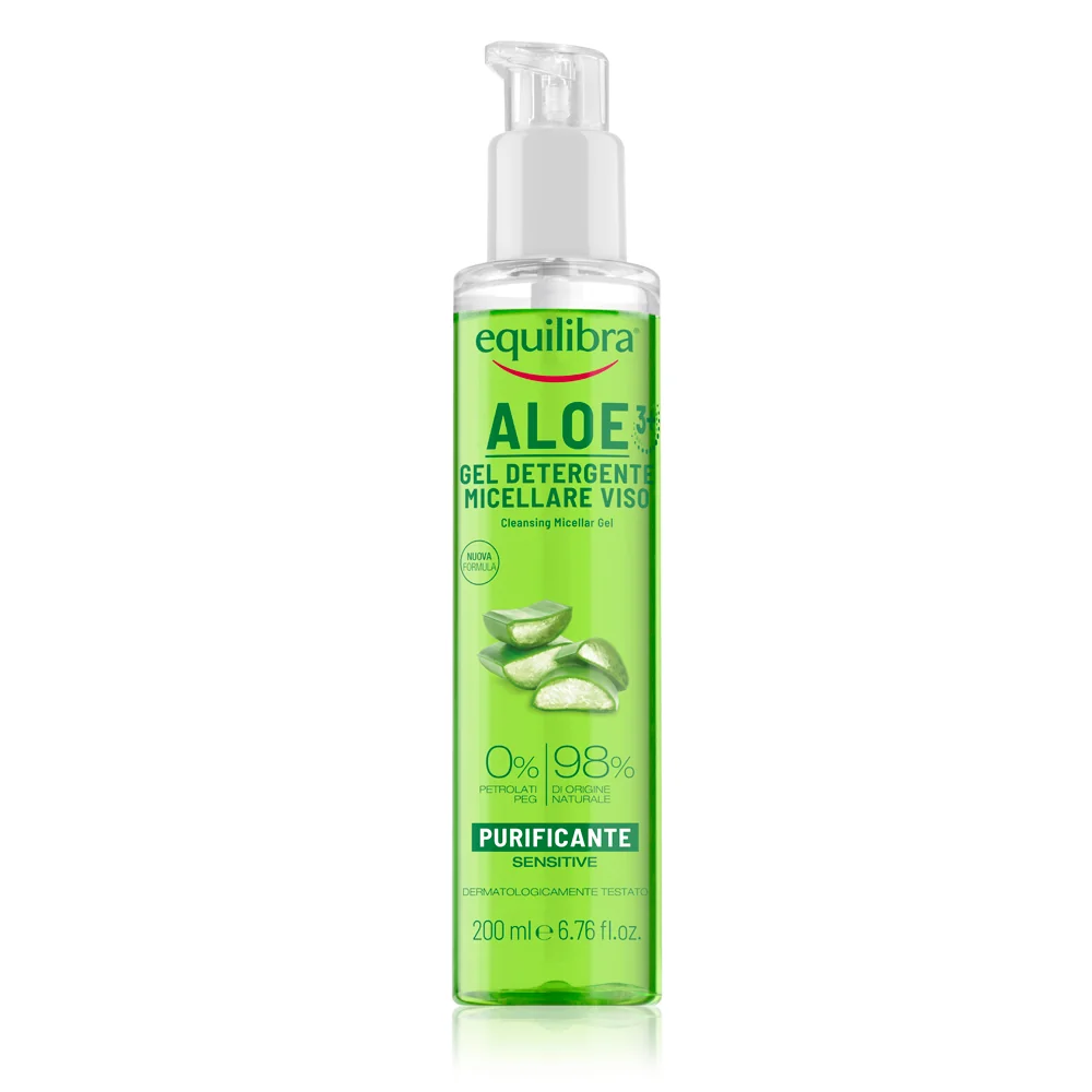 Equilibra Aloe Detergente Micellare Viso 200 Ml Detersione Quotidiana Pelle Sensibile