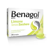 Benagol Limone Senza Zucchero 36 Pastiglie