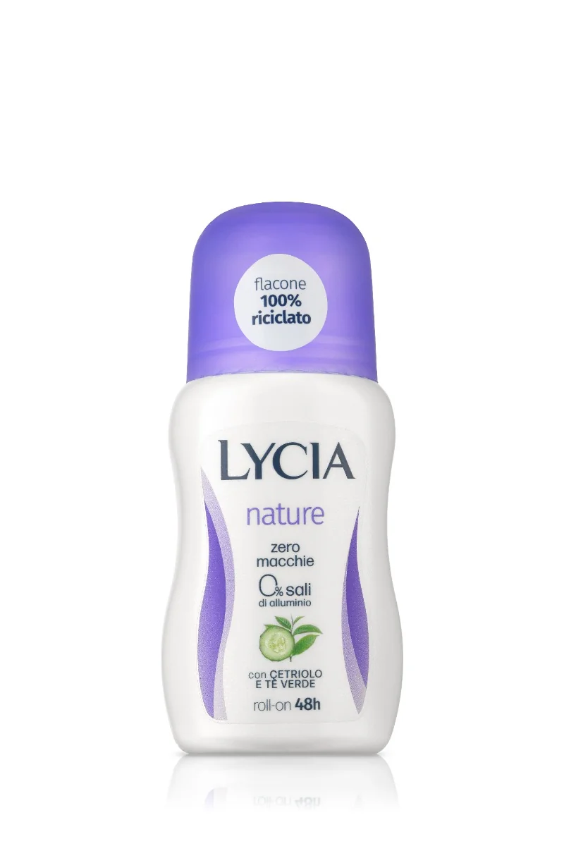 Lycia Roll On Nature 50 ml Deodorante al Cetriolo e Tè Verde