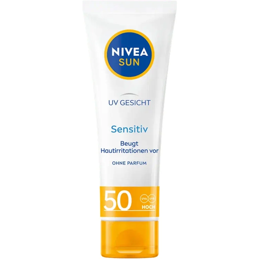 Nivea Sun Face Cream UV Sensitive SPF50 Protezione Solare viso