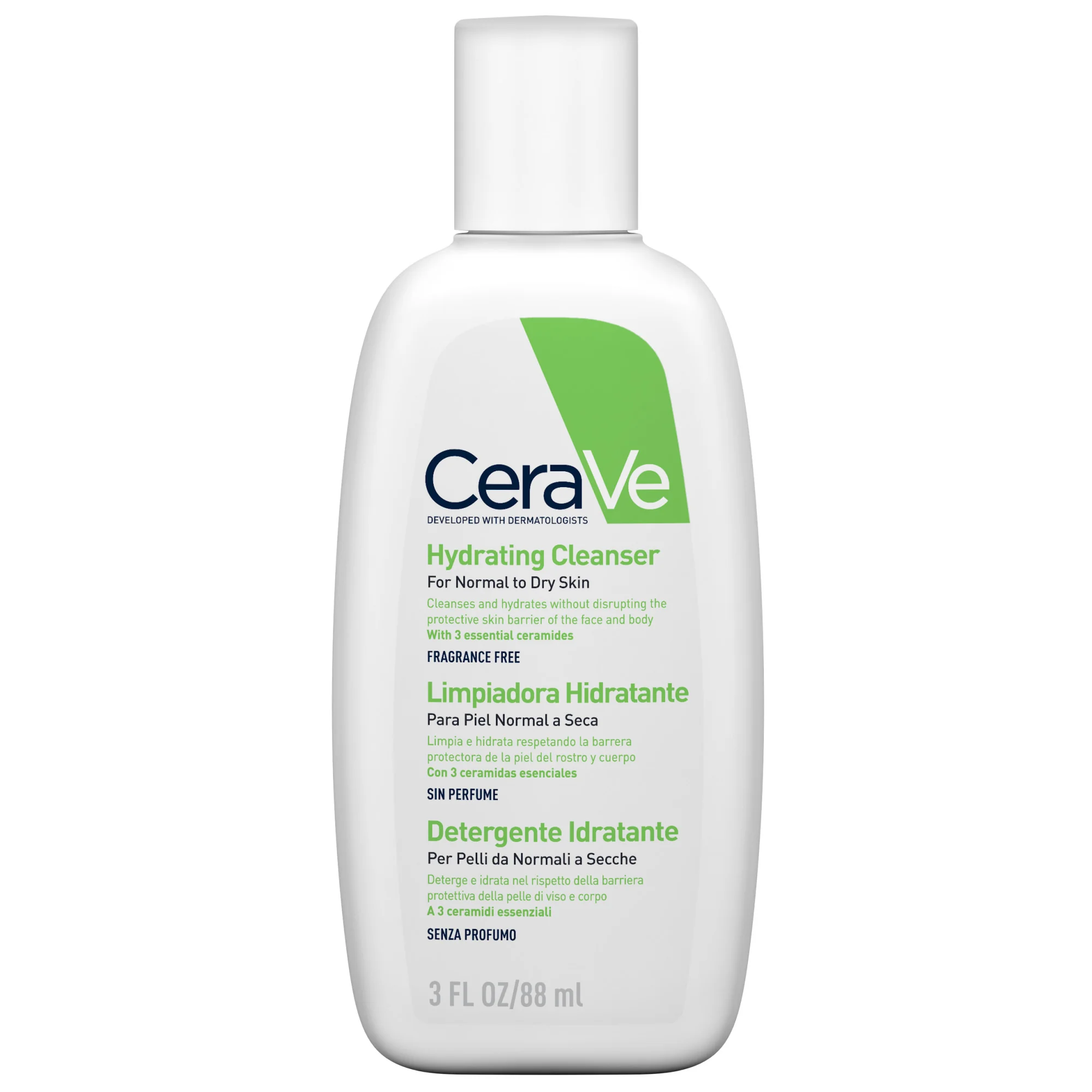 CeraVe Detergente Idratante Pelle Normale a Secca 88 ml Per Pelle da Normale a Secca