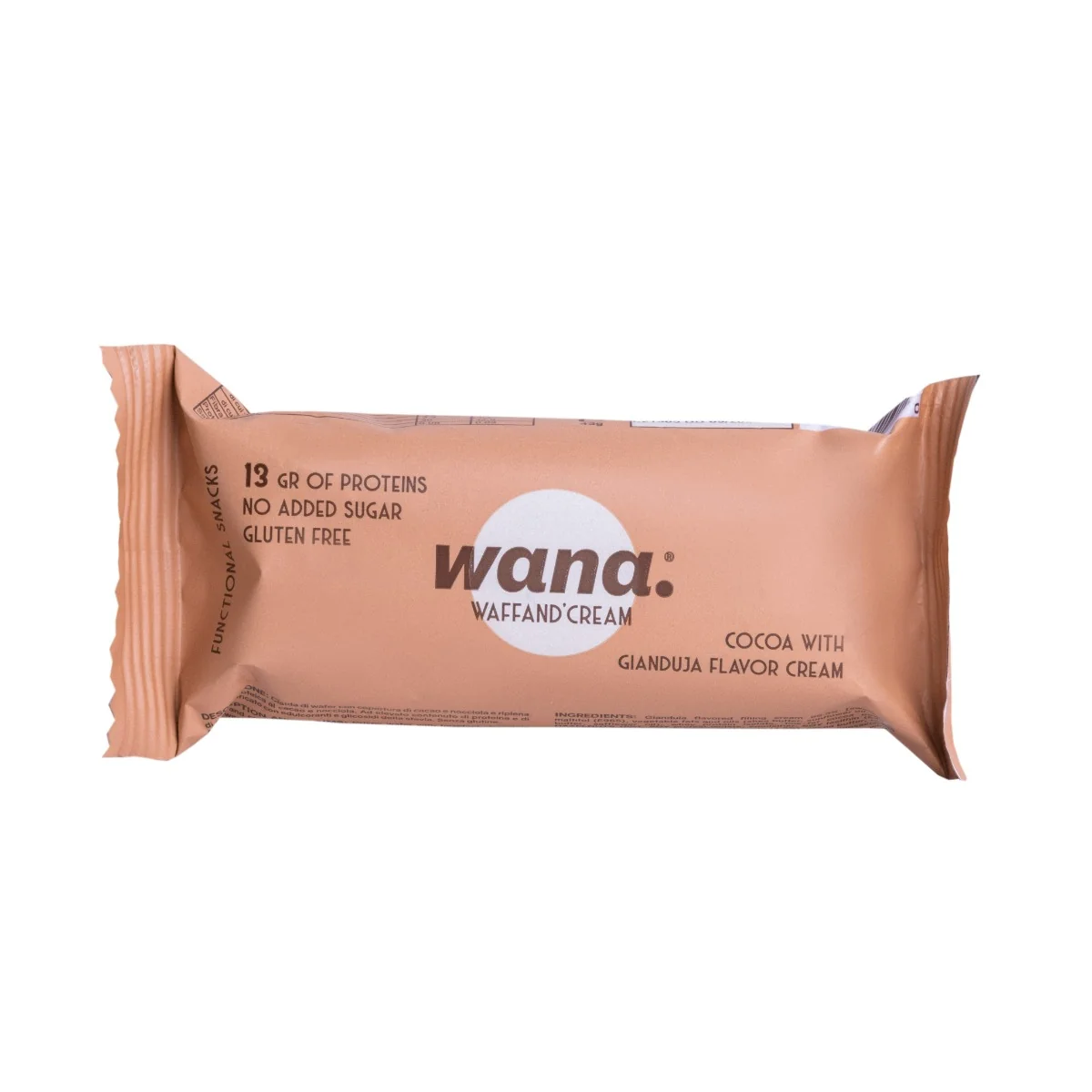 Wana Barretta Gianduia 43G Senza Zucchero Aggiunto