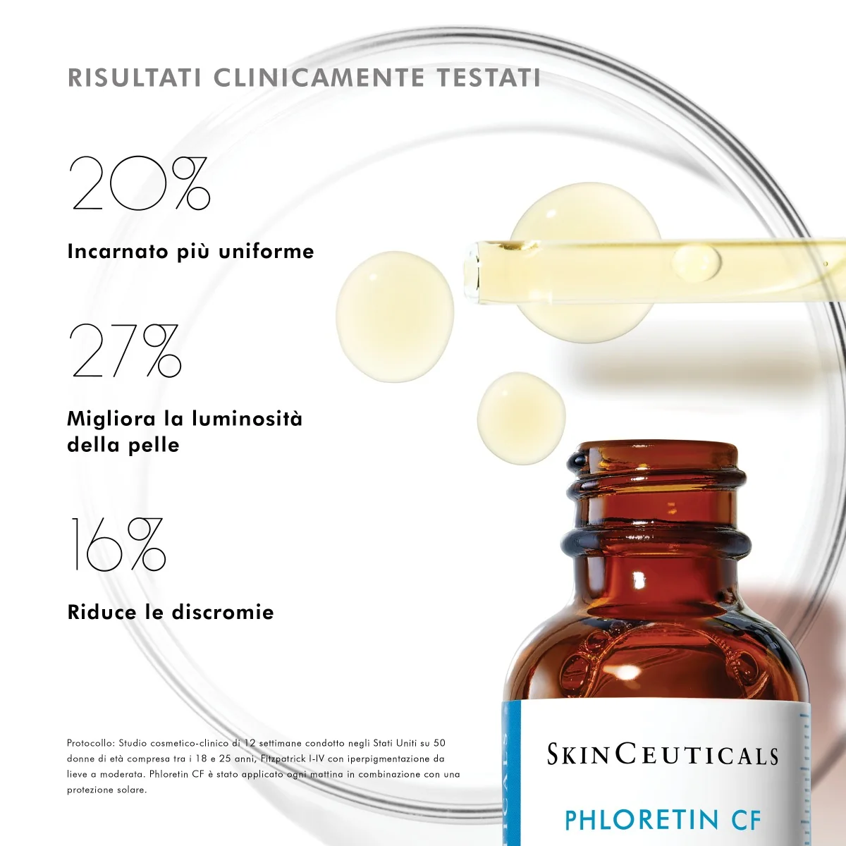 SkinCeuticals Phloretin CF Siero Antiossidante 30 Ml Con 10% di Vitamina C