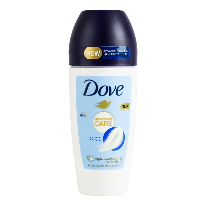 Deodorante Roll-on Dove Advanced Care Talc 50ml Protezione Senza Alcool
